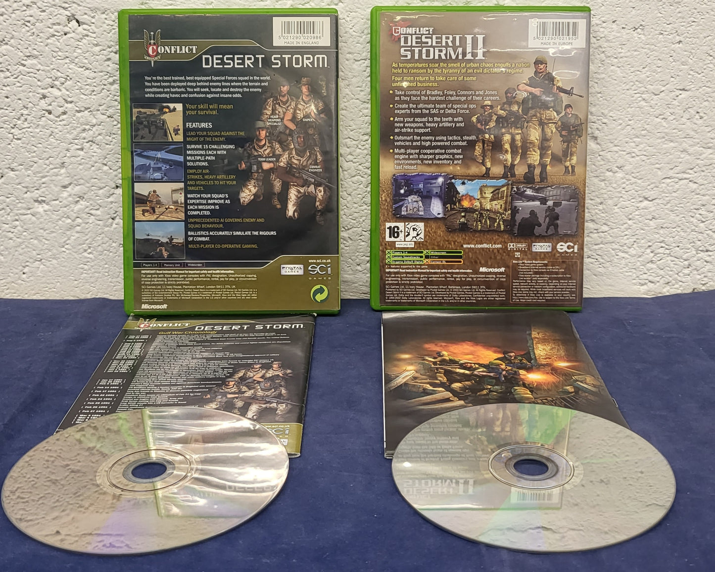 Conflict Desert Storm 1 & 2 Microsoft Xbox