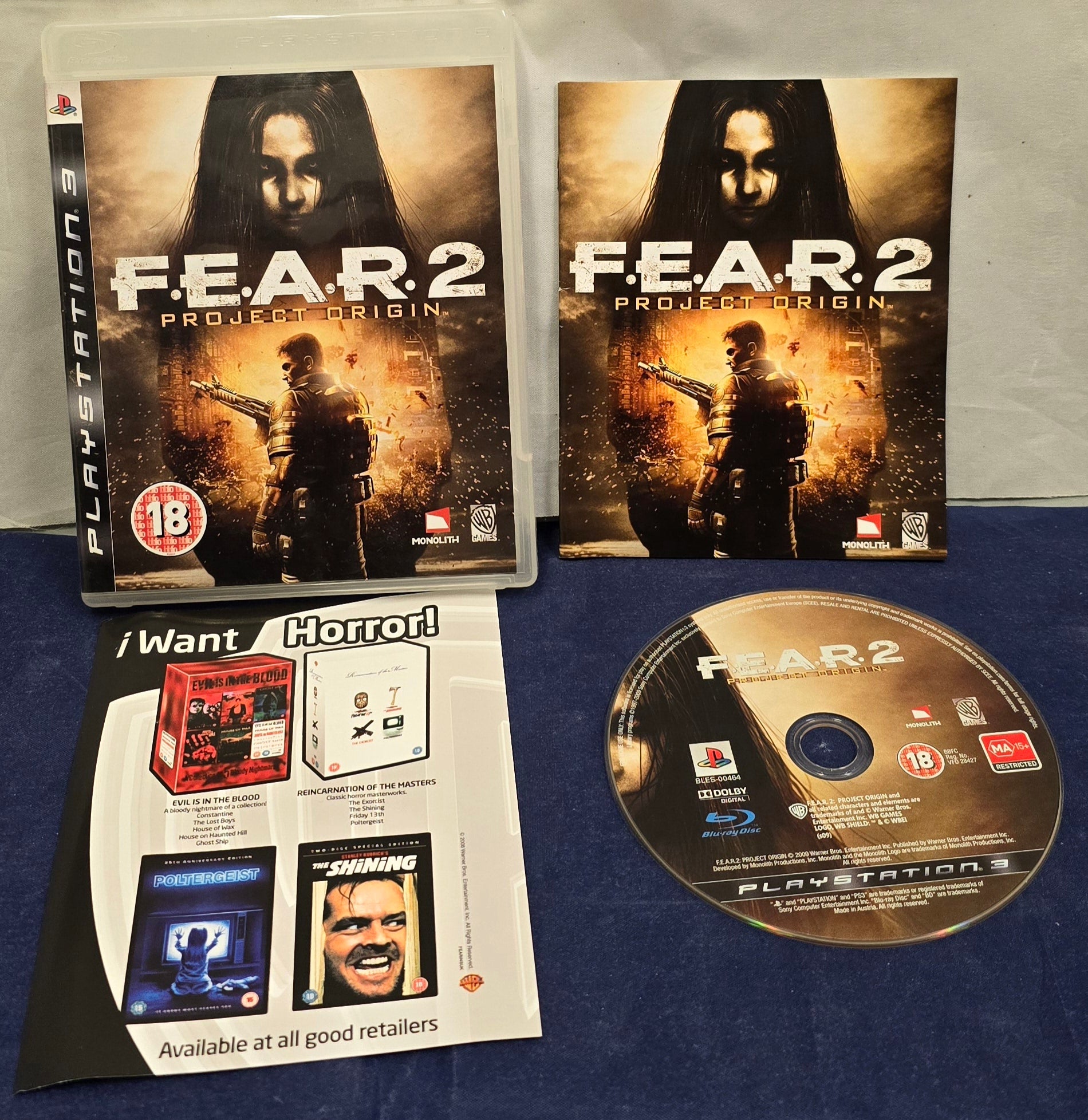 F.E.A.R. 2 Project Origin Sony Playstation 3 (PS3) Game – Retro Gamer Heaven