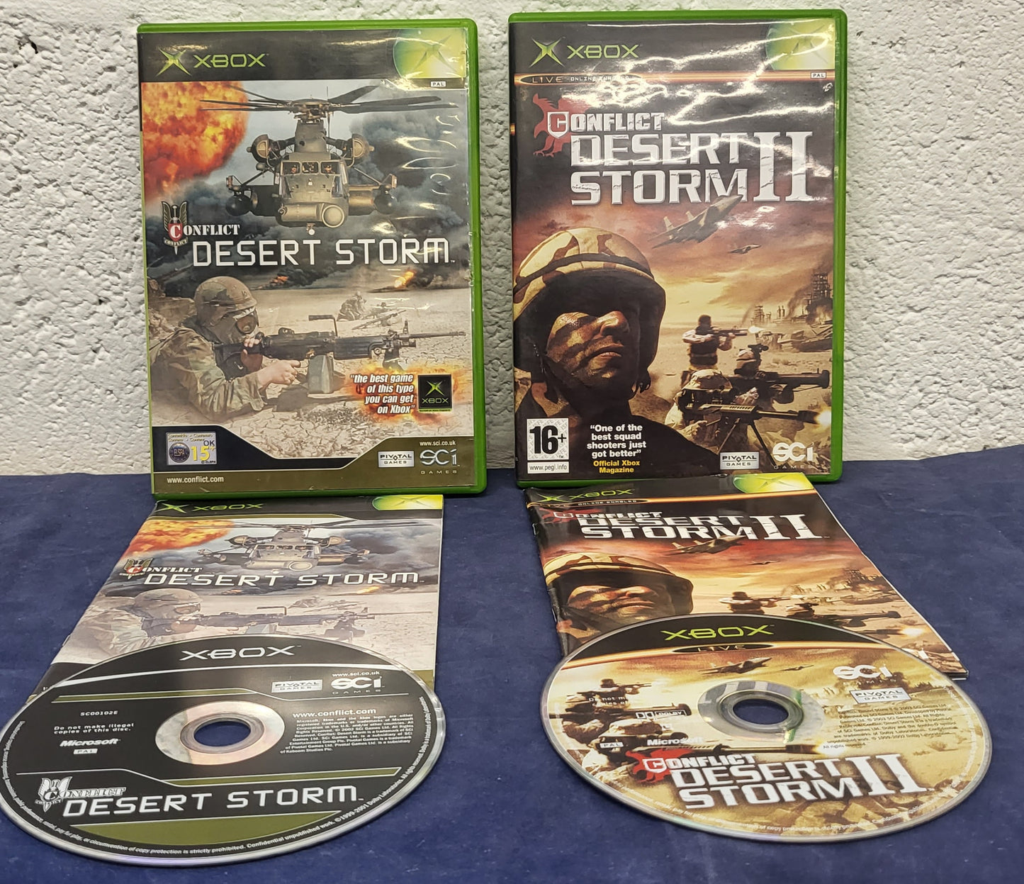Conflict Desert Storm 1 & 2 Microsoft Xbox