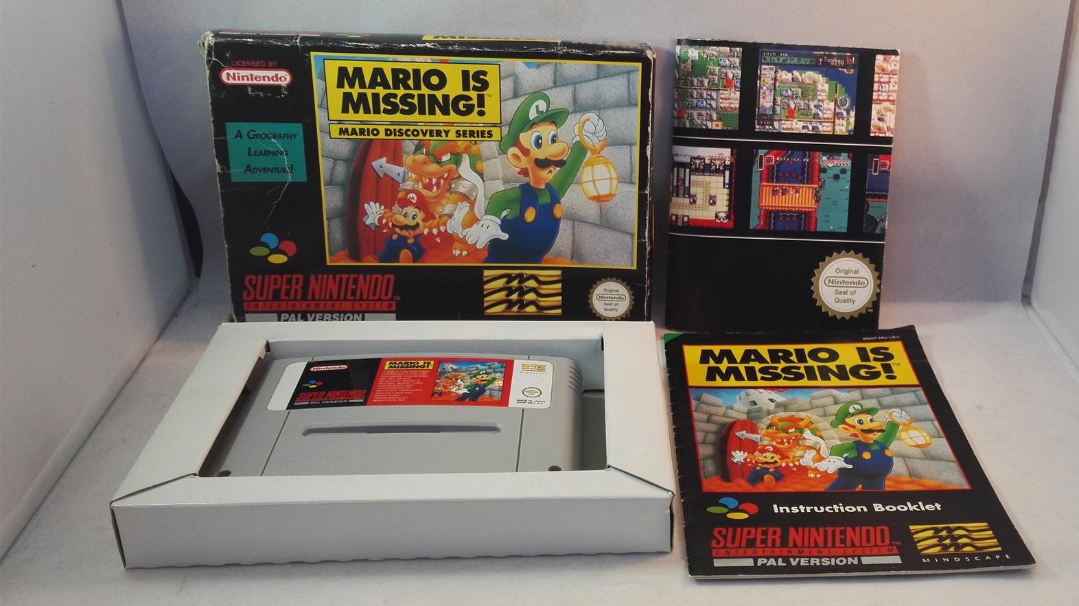 Mario is Missing SNES (Super Nintendo Entertainment System) boxed game –  Retro Gamer Heaven