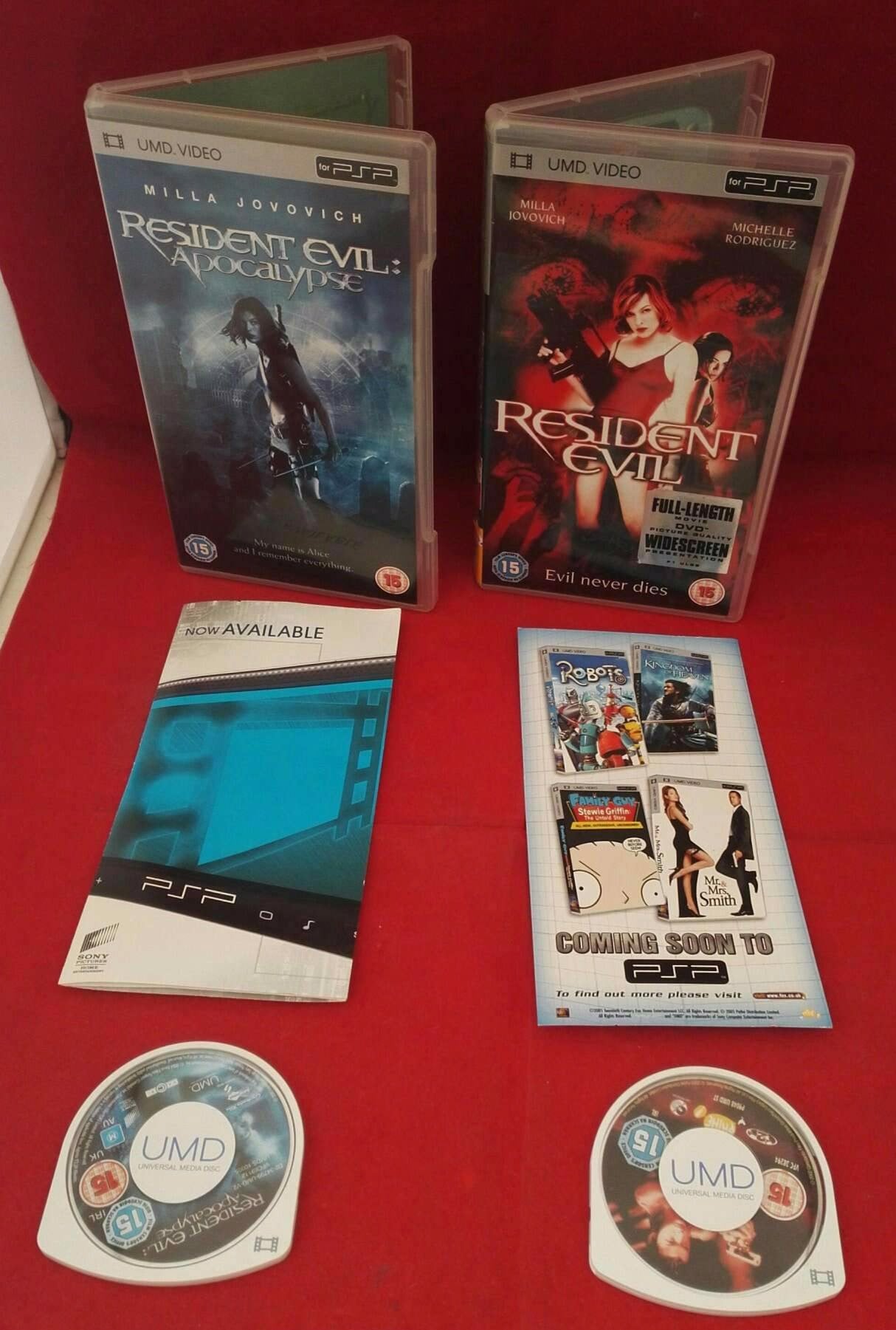 Resident Evil & Resident Evil Apocalypse Sony PSP UMD Bundle – Retro Gamer  Heaven