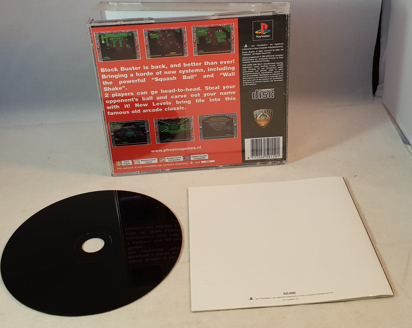 Block Buster Sony Playstation 1 (PS1) Game