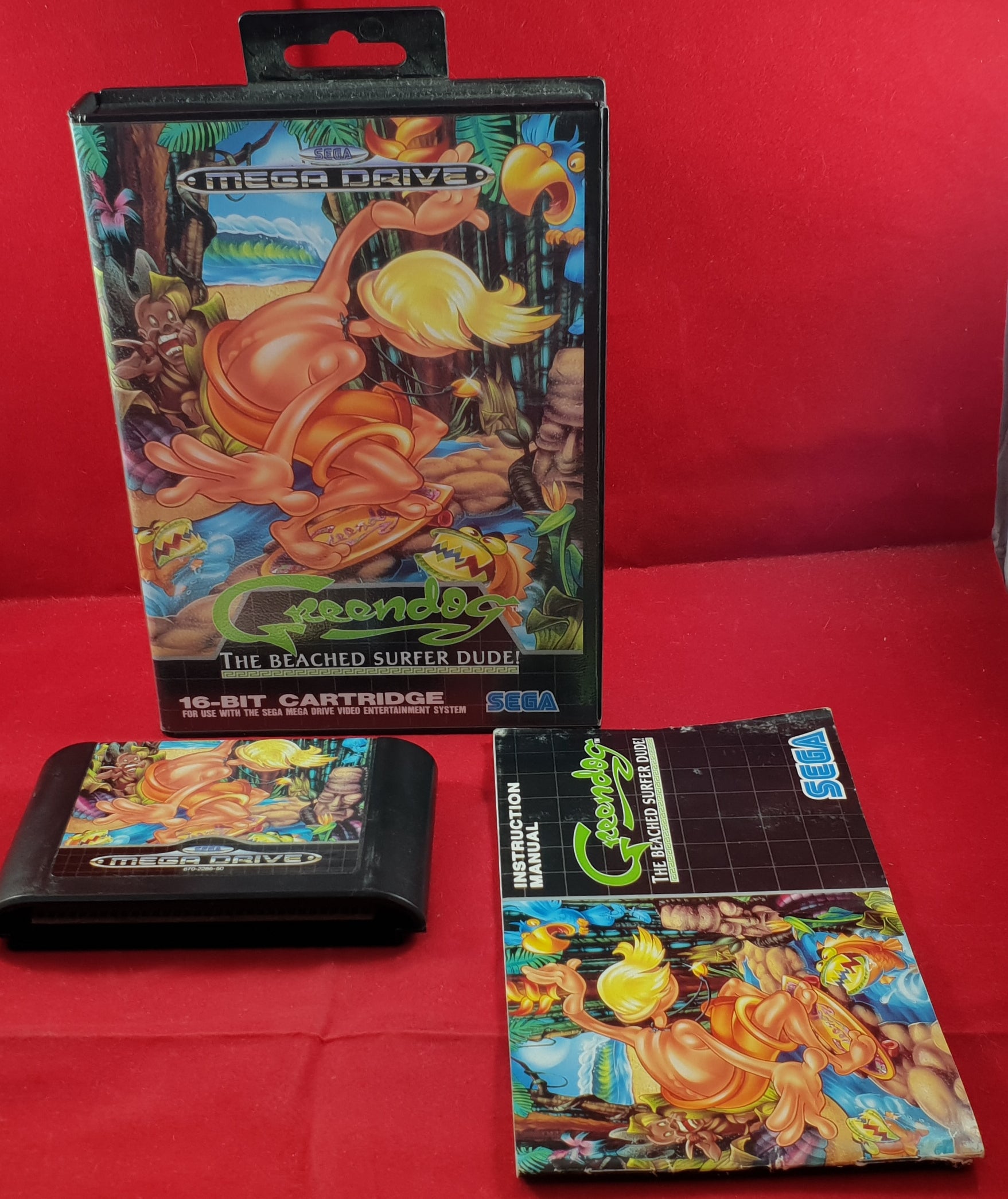 Greendog the Beached Surfer Dude! Sega Mega Drive Game