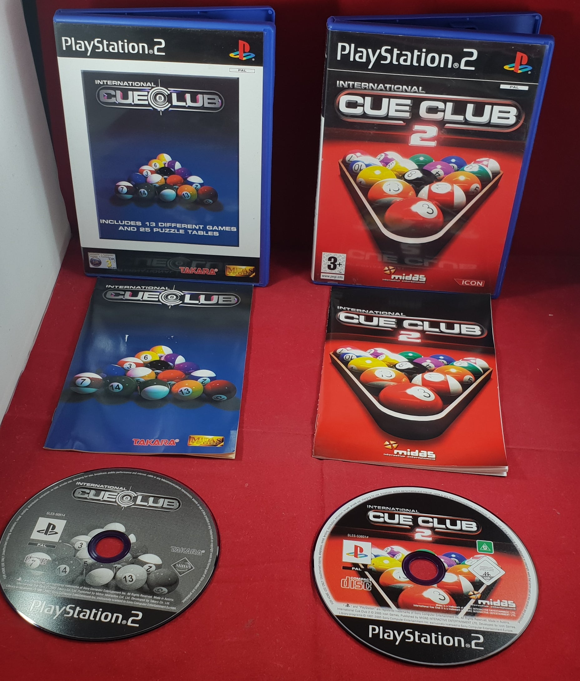 International Cue Club 1 & 2 Sony Playstation 2 (PS2) Game Bundle – Retro  Gamer Heaven