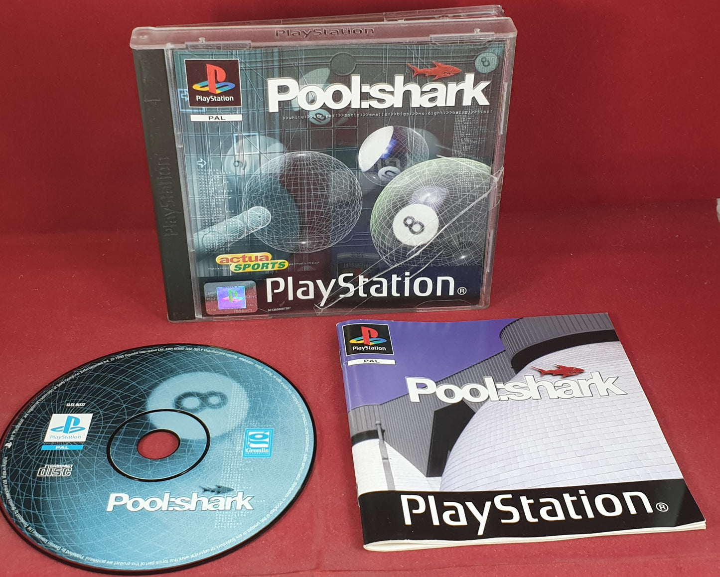 Pool Shark AKA  Ultimate 8 Ball Sony Playstation 1 (PS1) Game