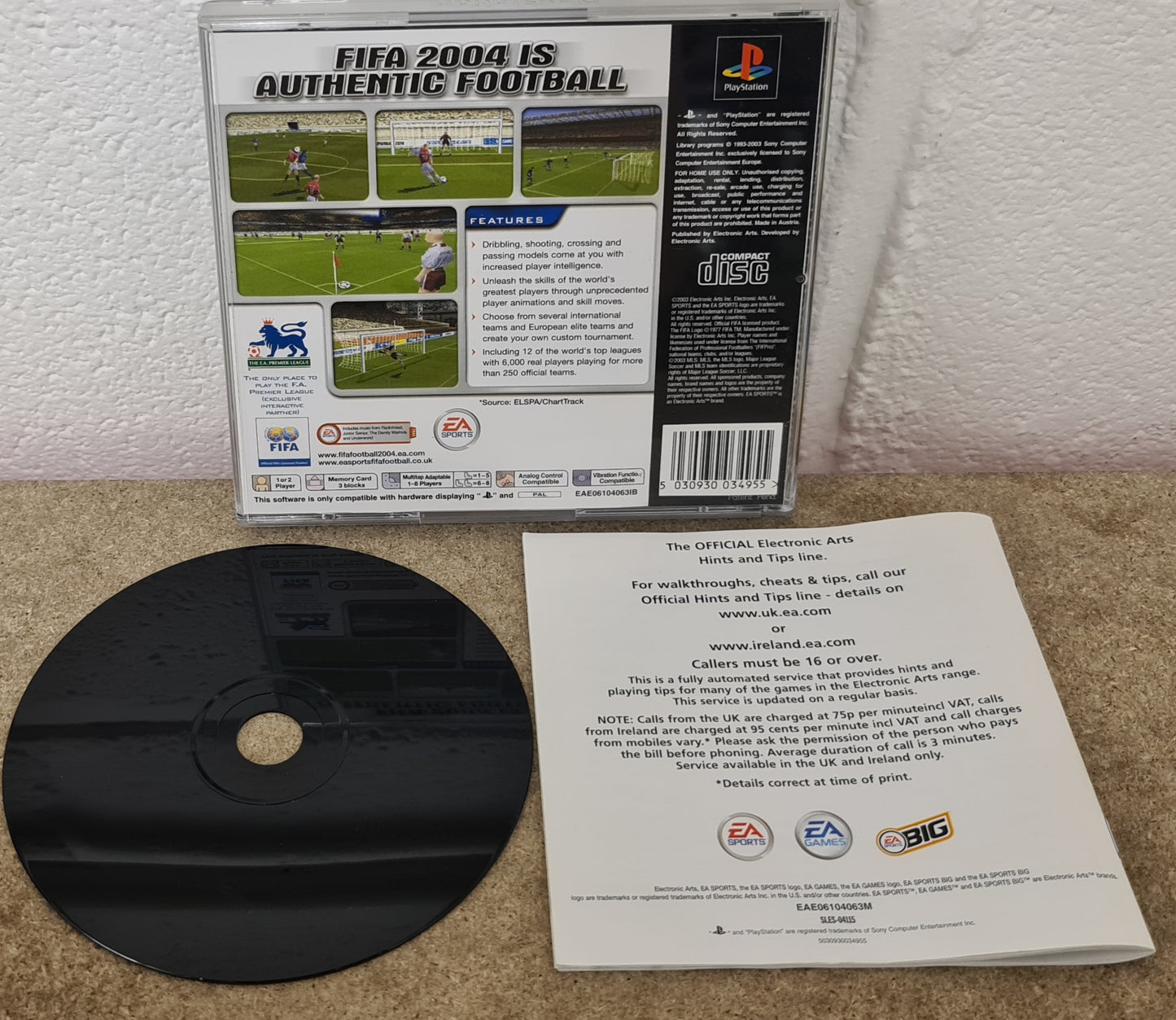 Fifa 2004 Sony Playstation 1 (PS1) Game