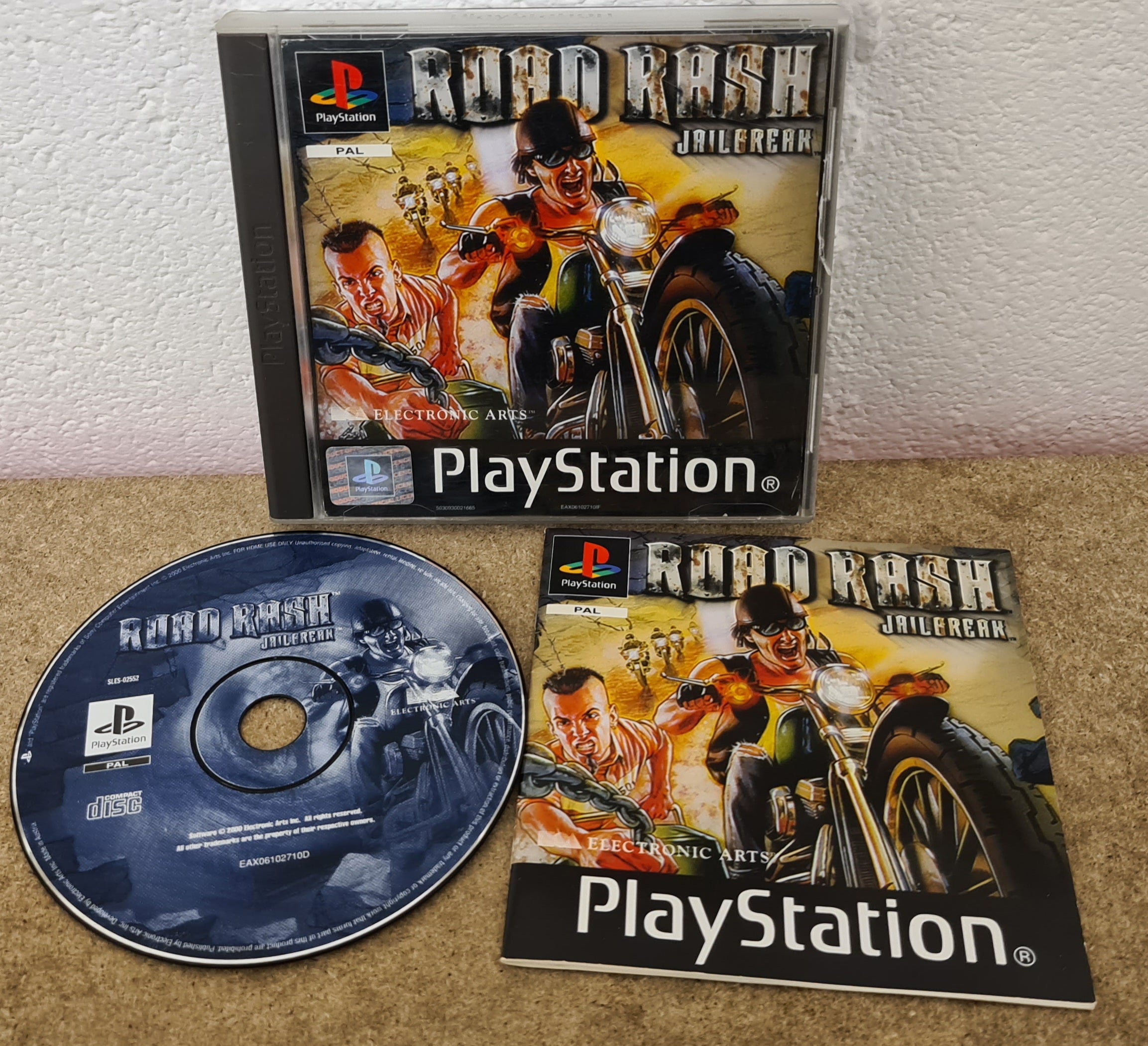 Road Rash Jailbreak PS1 (Sony Playstation 1) game