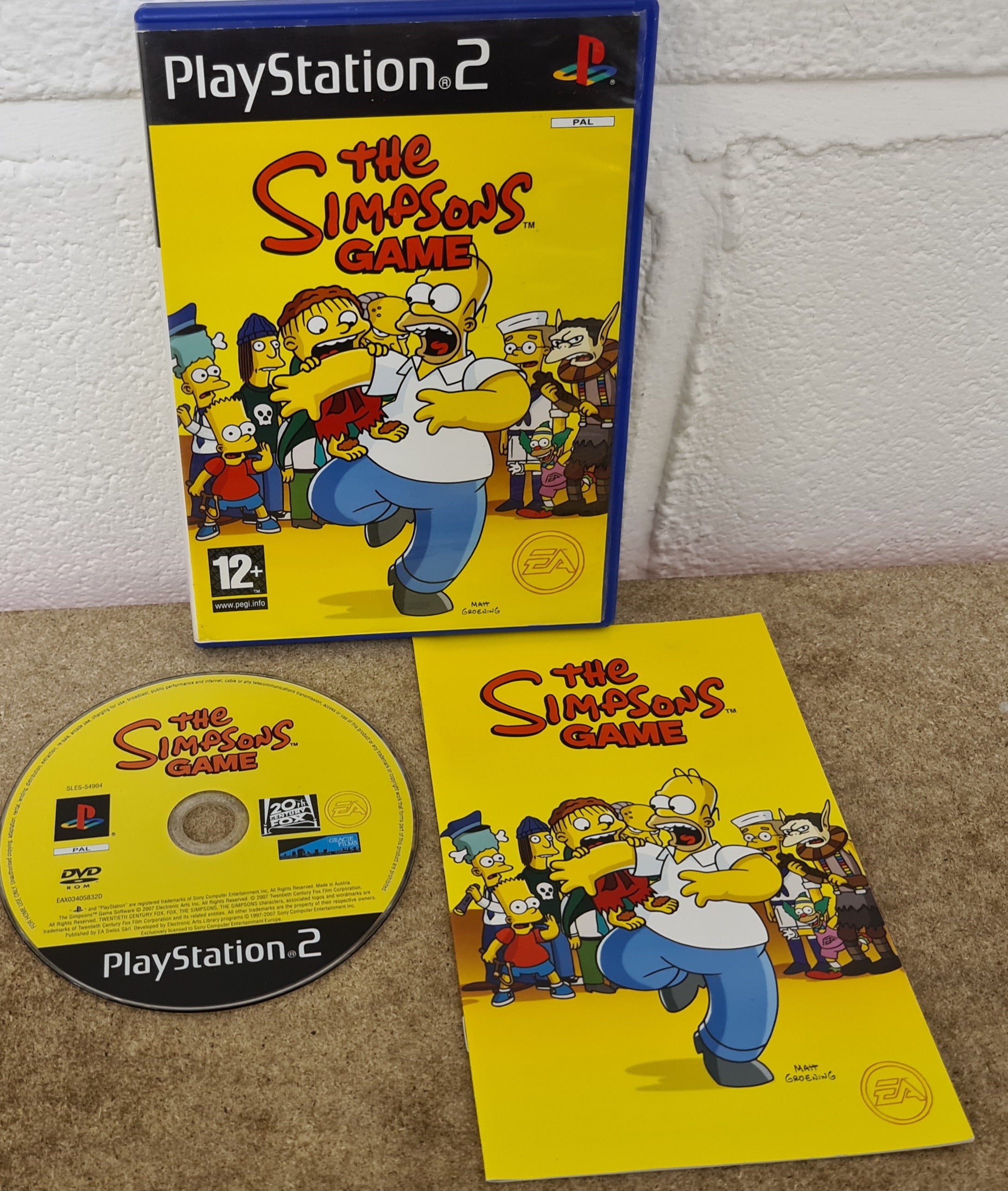 The Simpsons Sony Playstation 2 (PS2) Game – Retro Gamer Heaven