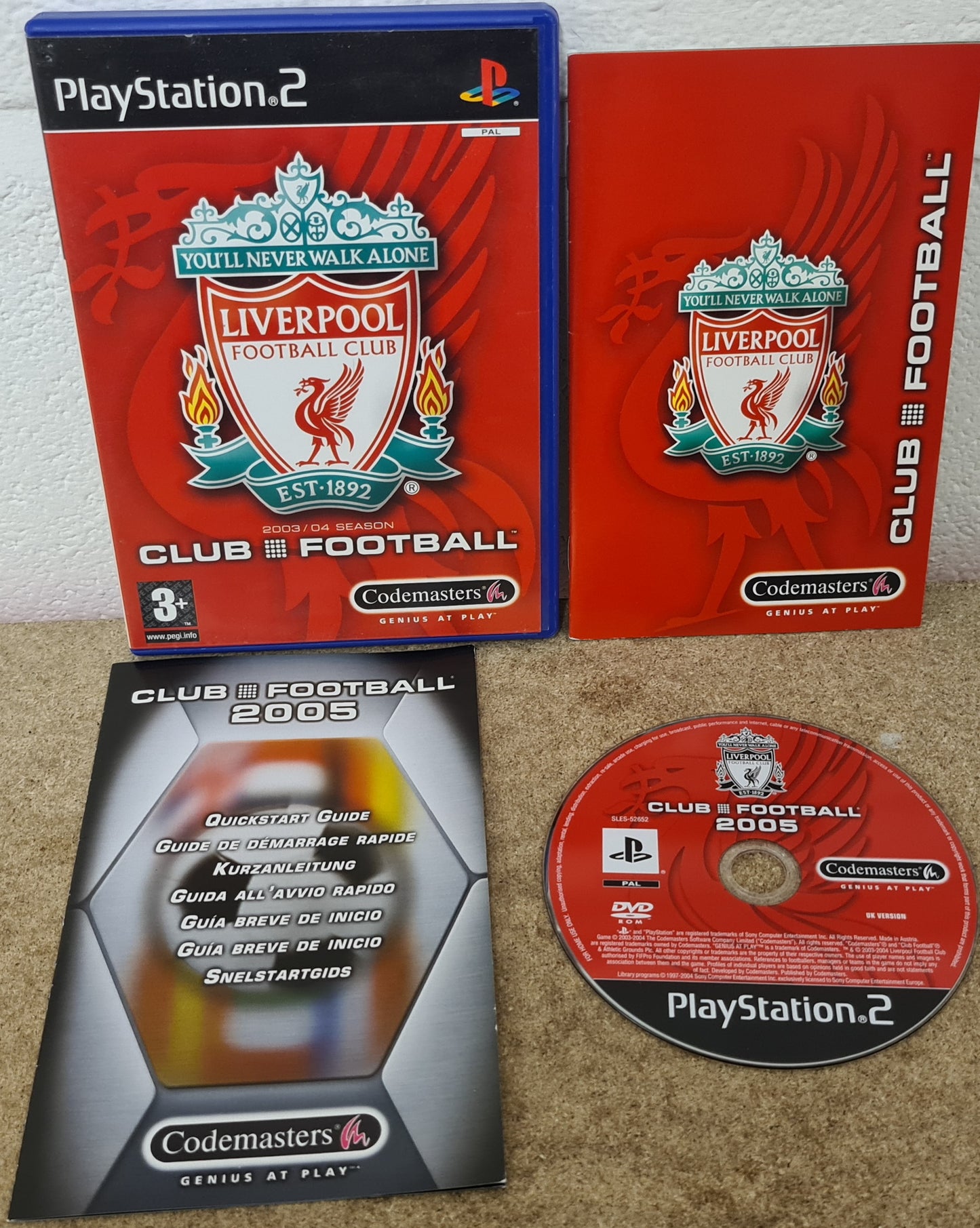 Club Football Liverpool 03/04 Season Sony Playstation 2 (PS2) Game