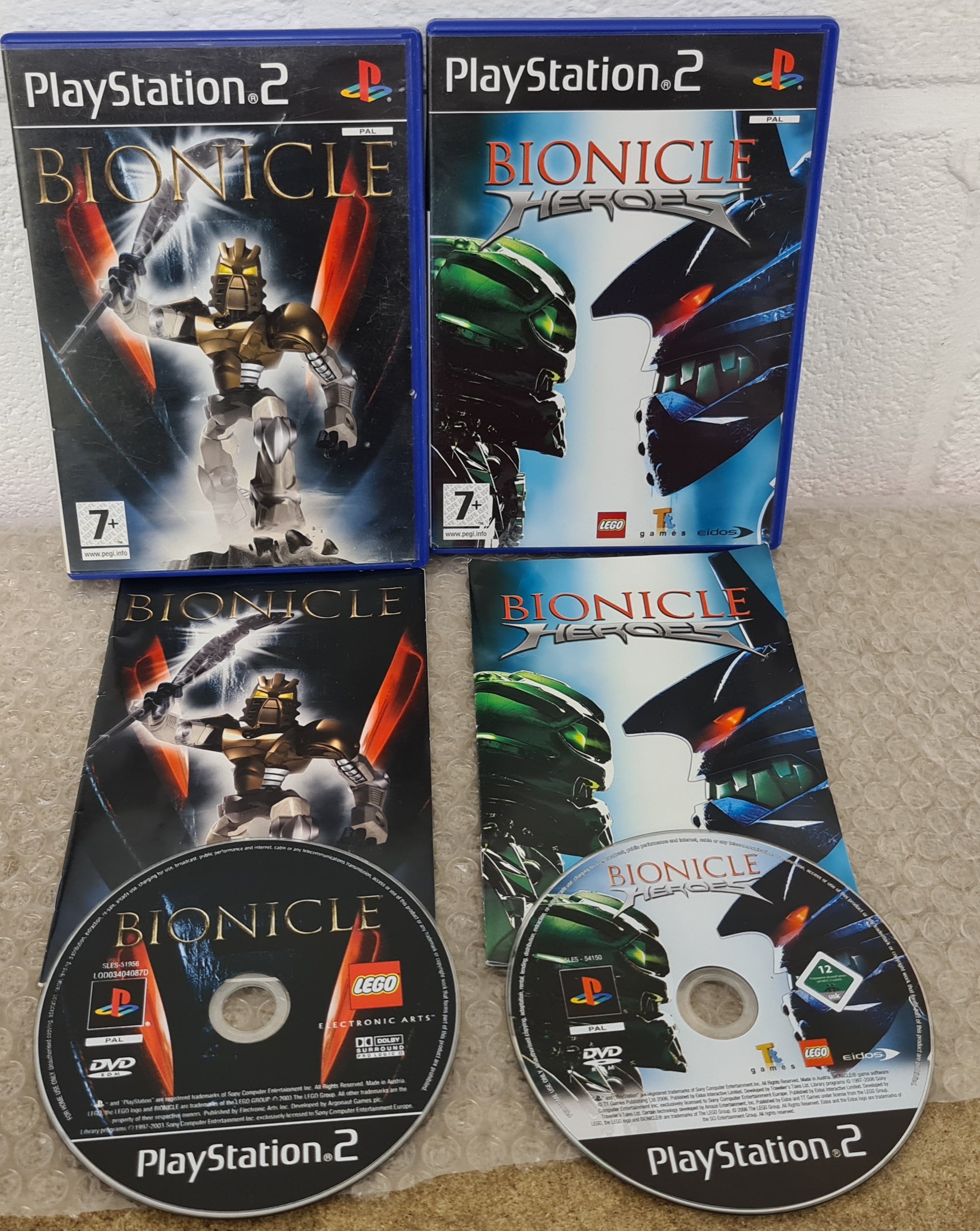 Bionicle & Bionicle Heroes Sony Playstation 2 (PS2) Game – Retro