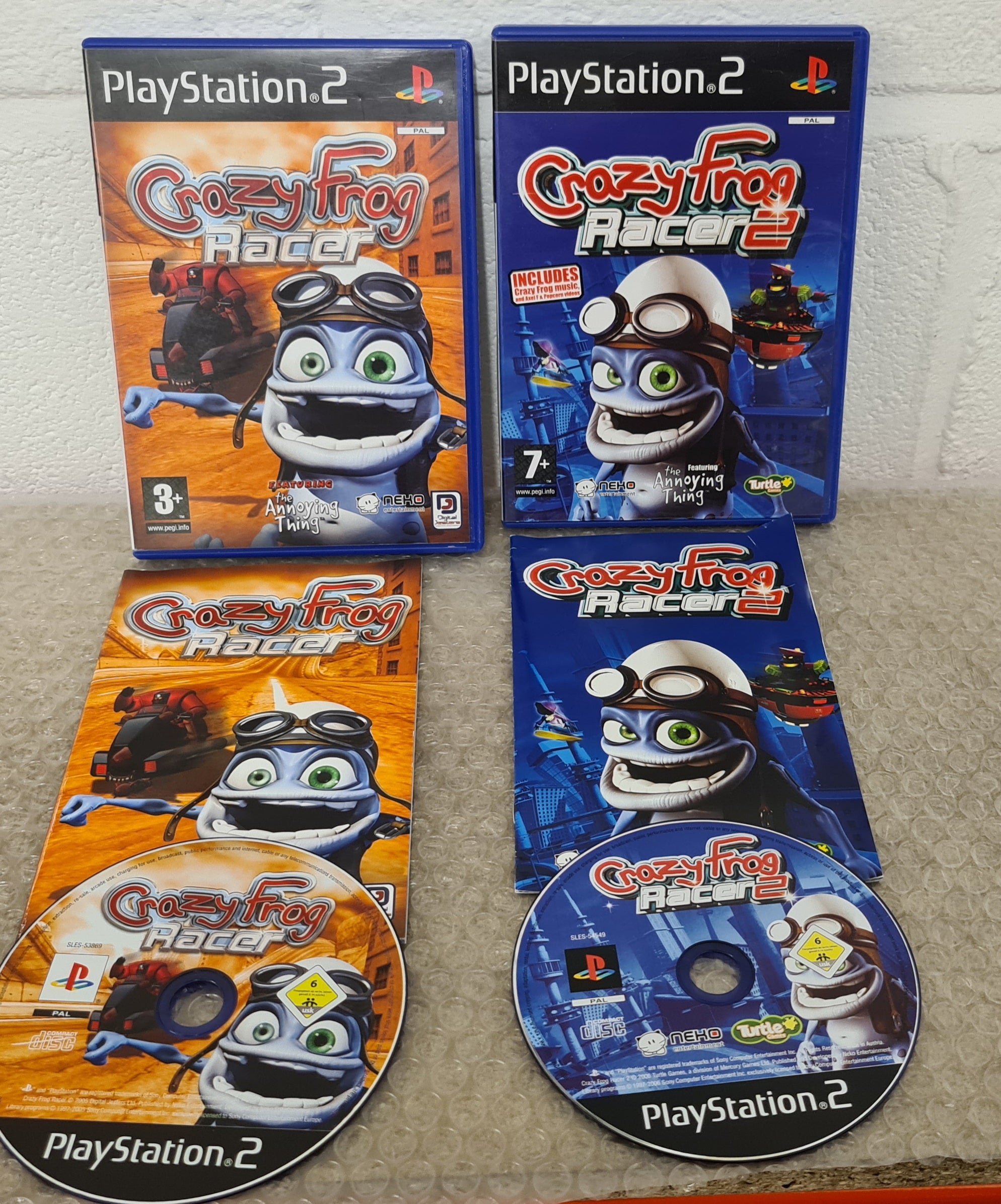 Crazy Frog Racer 1 & 2 Sony Playstation 2 (PS2) Game bundle – Retro Gamer  Heaven