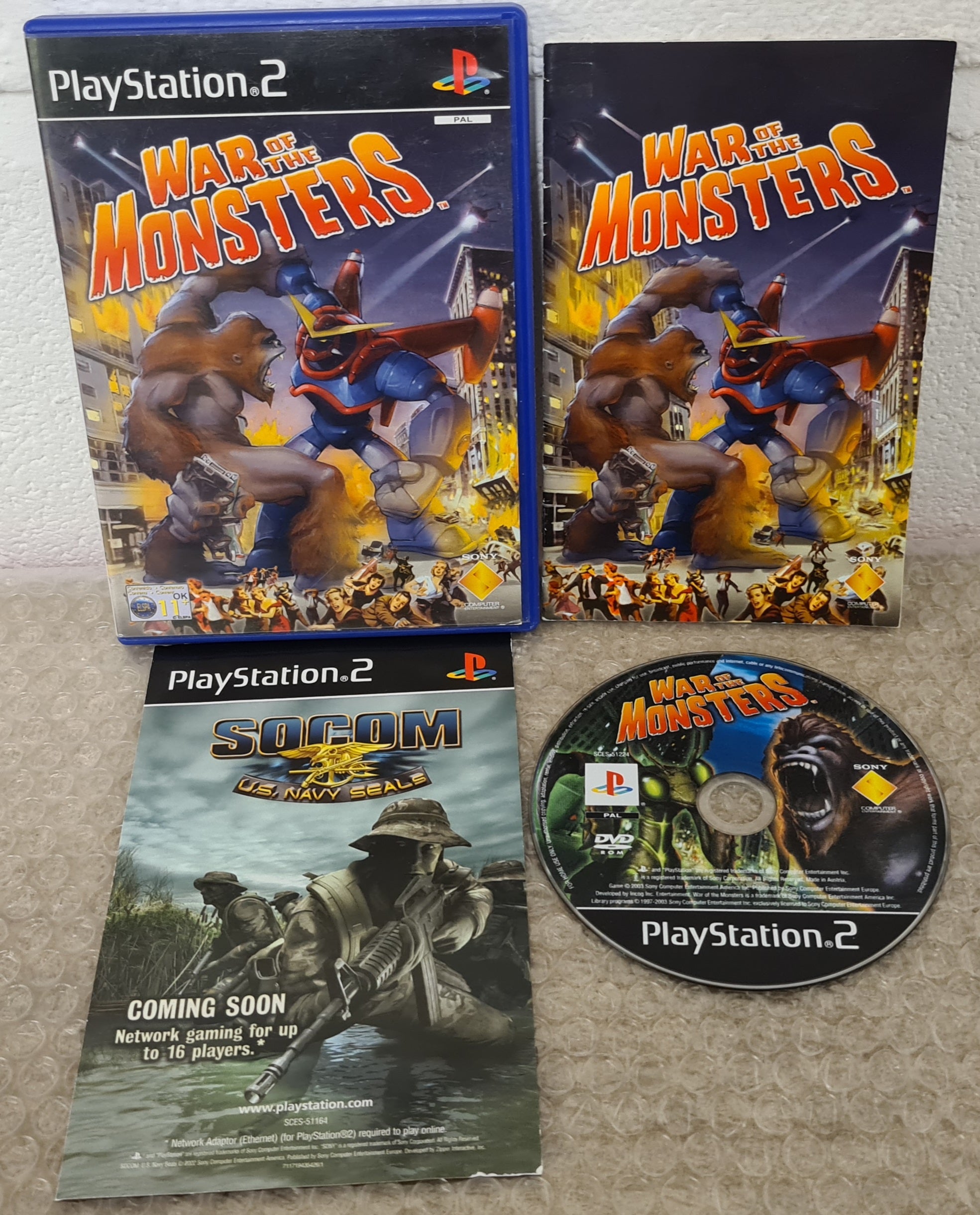 War of the Monsters Sony Playstation 2 (PS2) Game – Retro Gamer Heaven