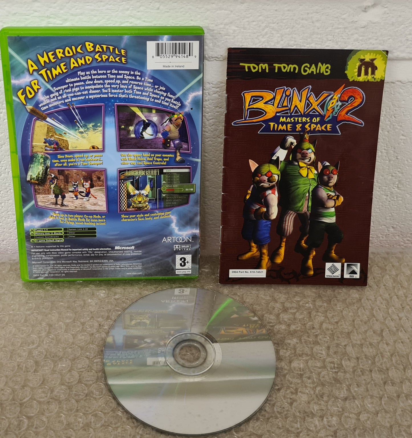 Blinx 2 Masters of Time & Space Microsoft Xbox Game