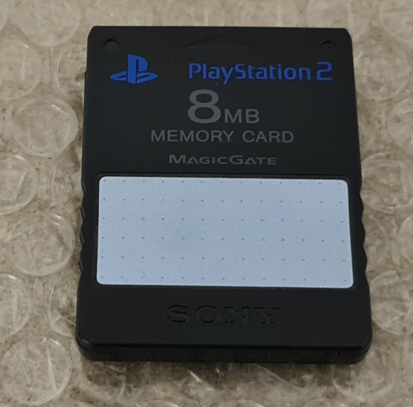 Black 8MB Memory Card Sony Playstation 2 (PS2) Accessory – Retro