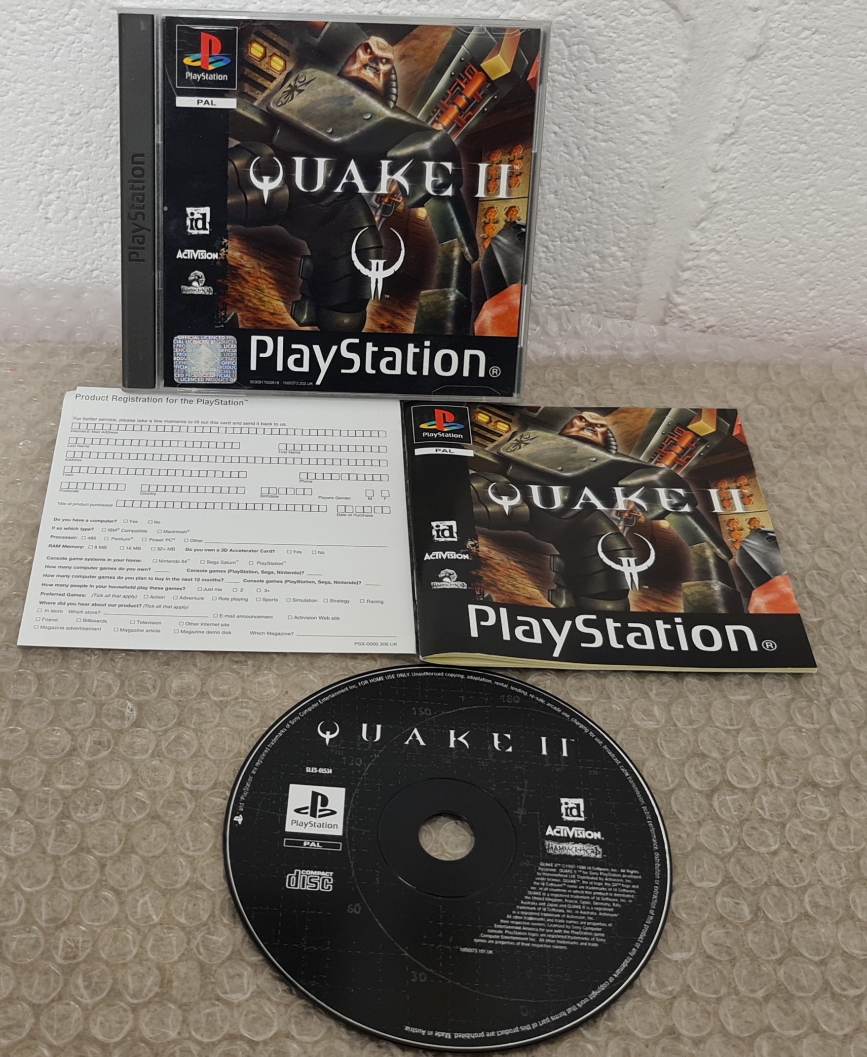 Quake II Sony Playstation 1 (PS1) Game