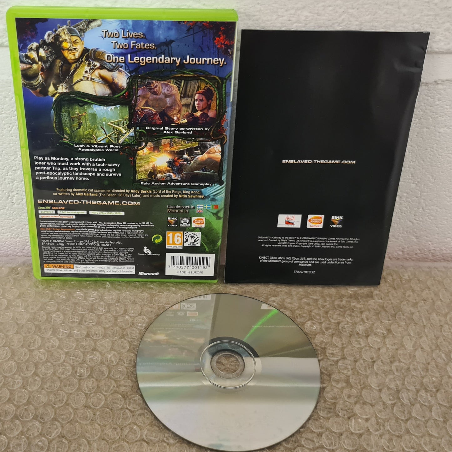 Enslaved Odyssey to the West Microsoft Xbox 360 Game