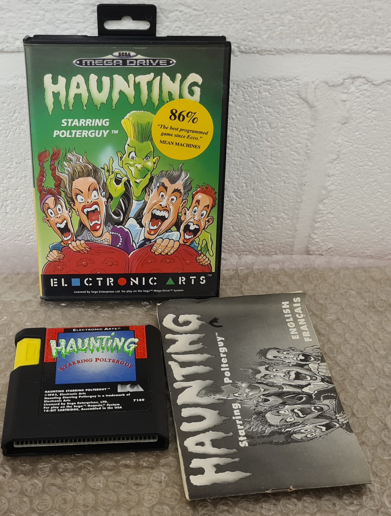 Haunting Starring Polterguy Sega Mega Drive RARE Game