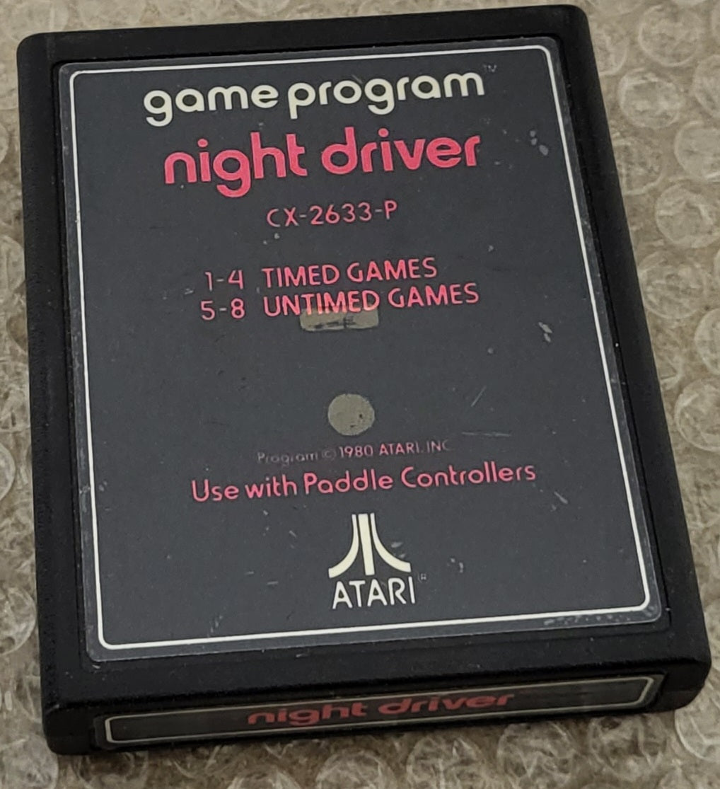 Night Driver Atari 2600 Game Cartridge Only – Retro Gamer Heaven