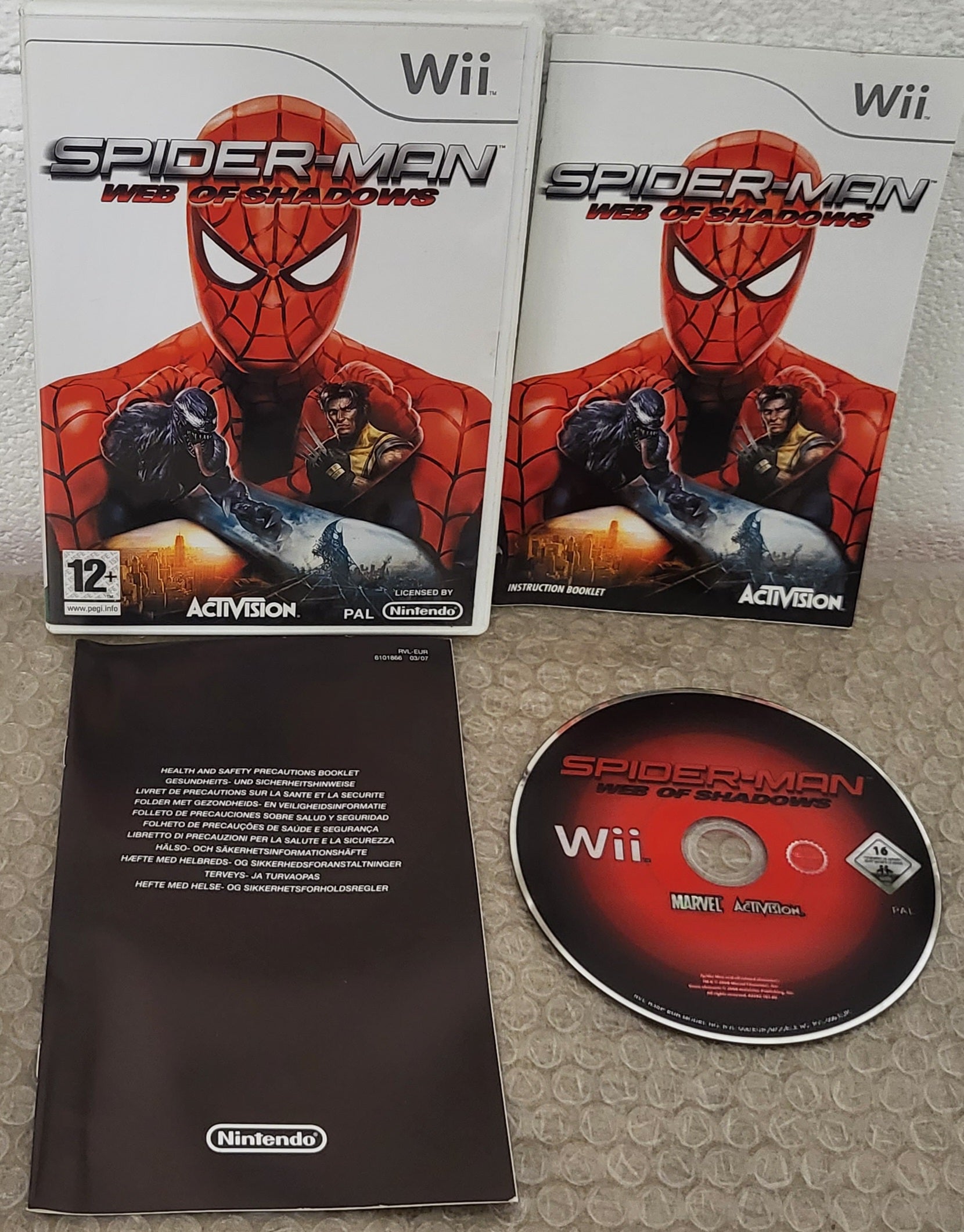 Spider-Man Web of Shadows Nintendo Wii Game For Sale