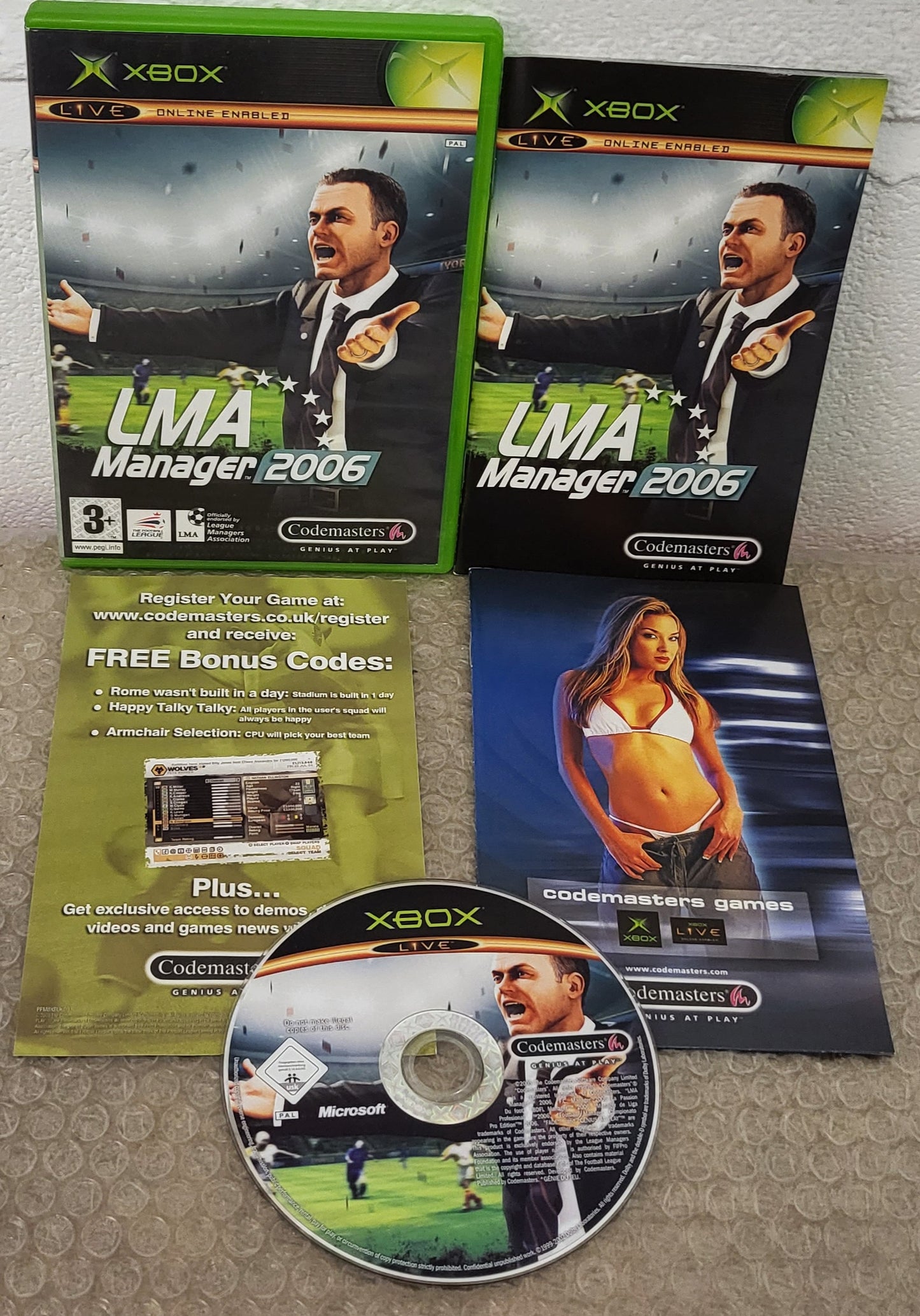 LMA Manager 2006 Microsoft Xbox Game