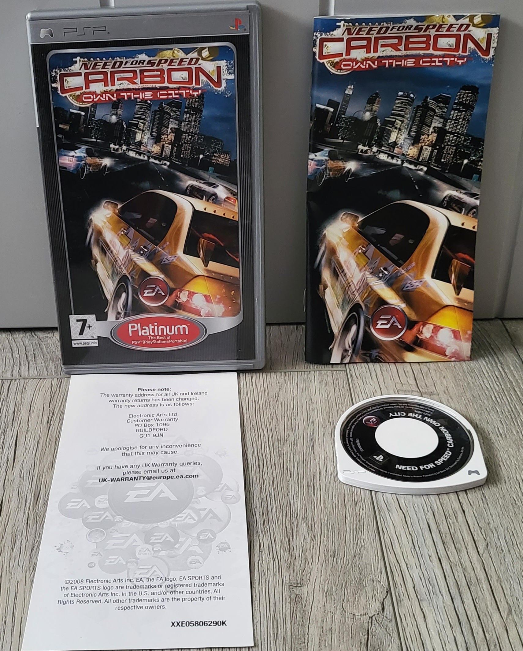 Need for Speed Carbon Own the City Platinum Sony PSP Game