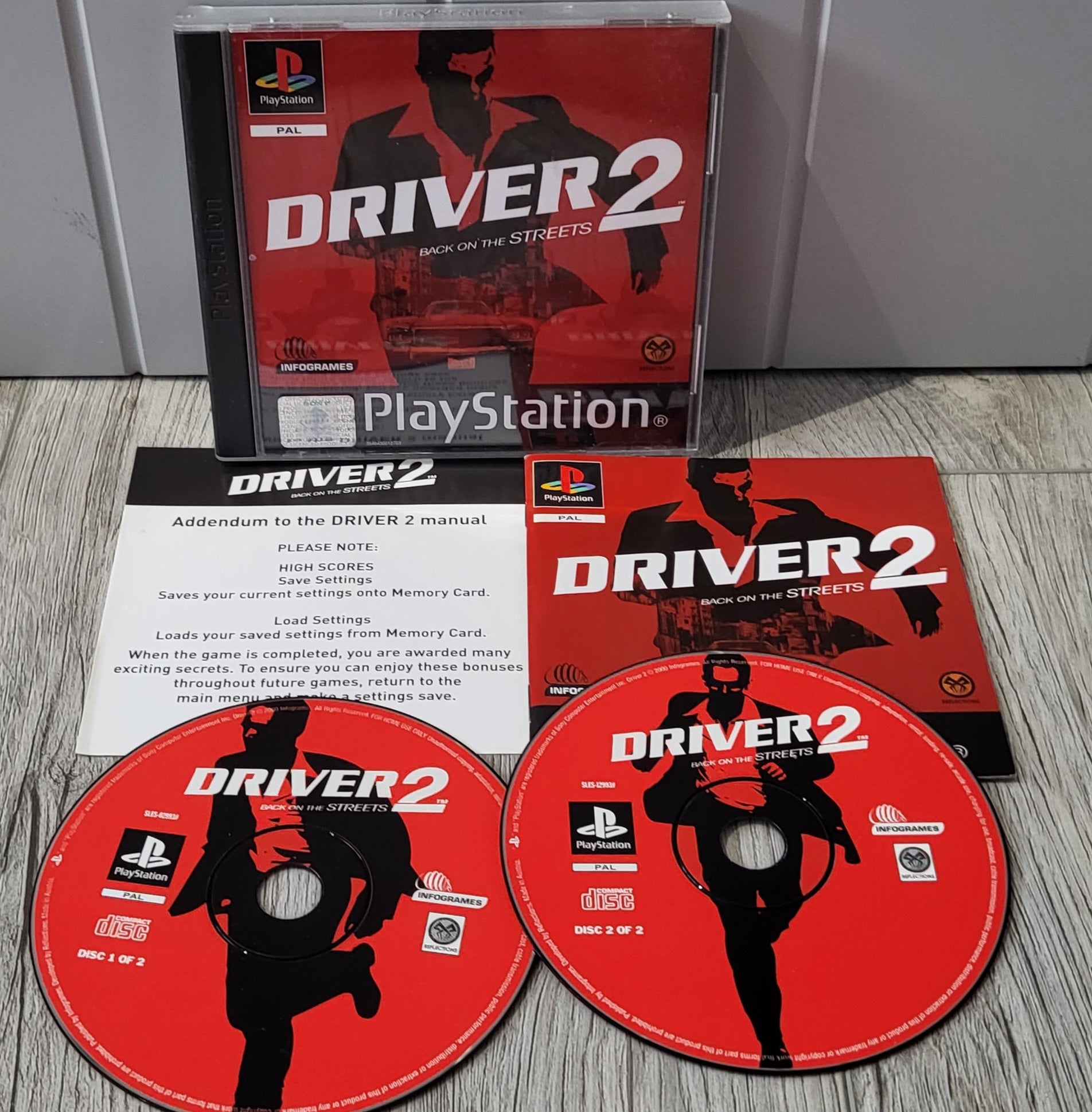 Driver 2 Black Label Sony Playstation 1 (PS1) Game