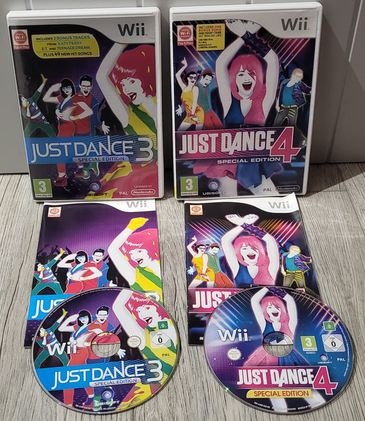 Just Dance 3 & 4 Special Editions Nintendo Wii