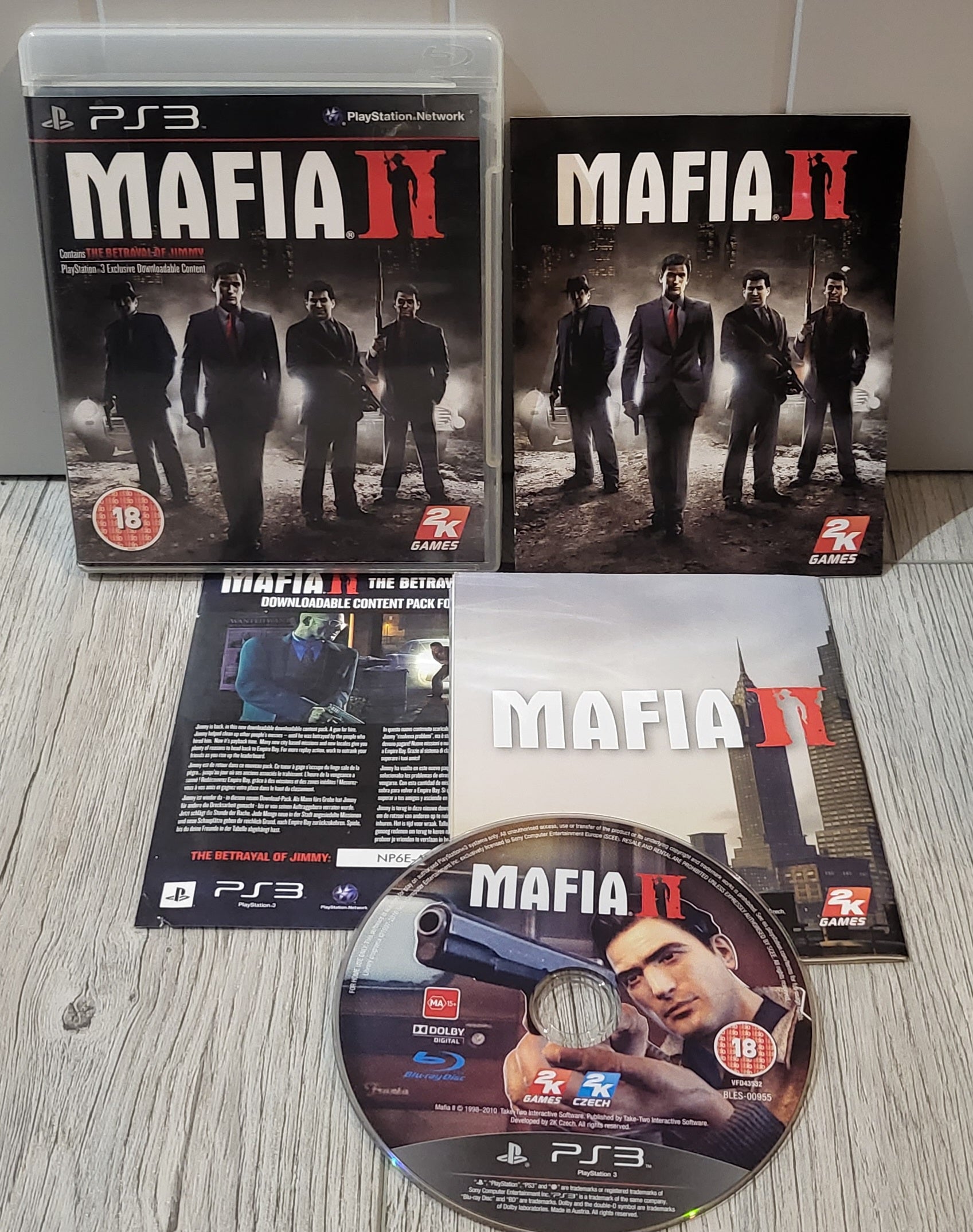 Mafia II 2 Sony PlayStation 3 PS3 Game Complete CIB Tested w/ Map  710425374074