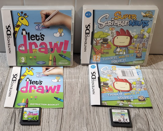 Let's Draw & Super Scribblenauts Nintendo DS