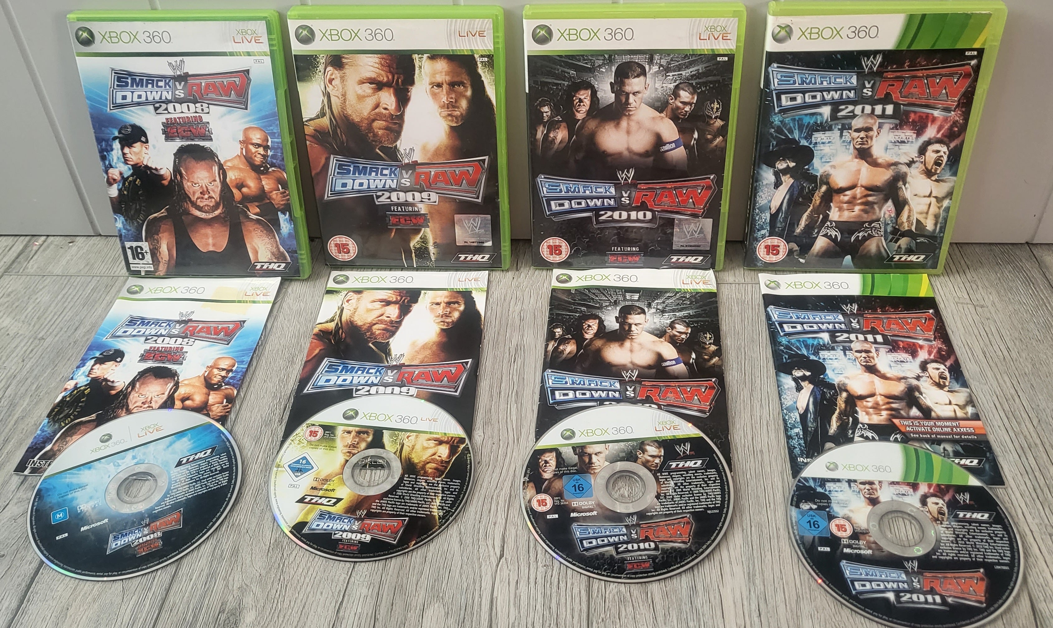 WWE Smackdown Vs Raw 08 - 11 Microsoft Xbox 360 – Retro Gamer Heaven