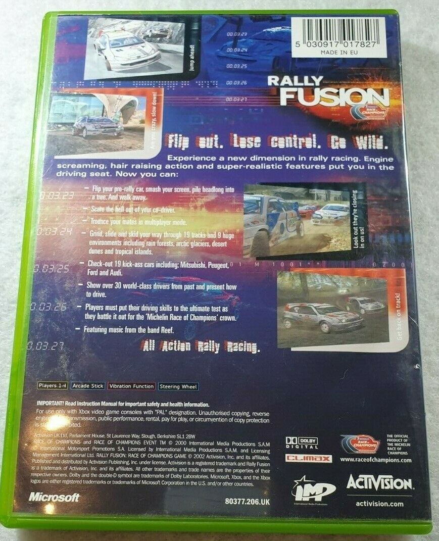 Rally Fusion: Race of Champions (Microsoft Xbox)