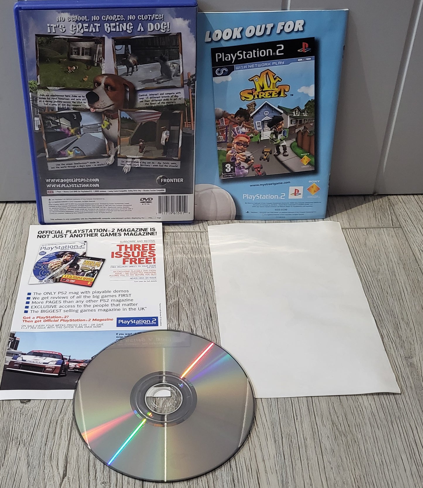 Dog's Life with RARE Stickers Sony Playstation 2 (PS2) Game
