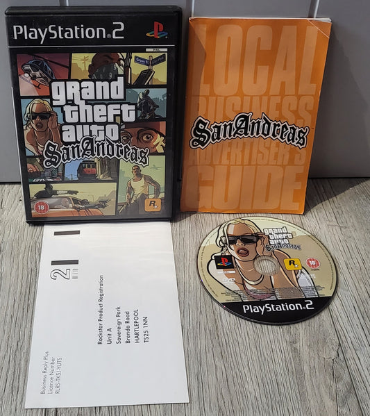 Grand Theft Auto San Andreas  Sony Playstation 2 (PS2) Game