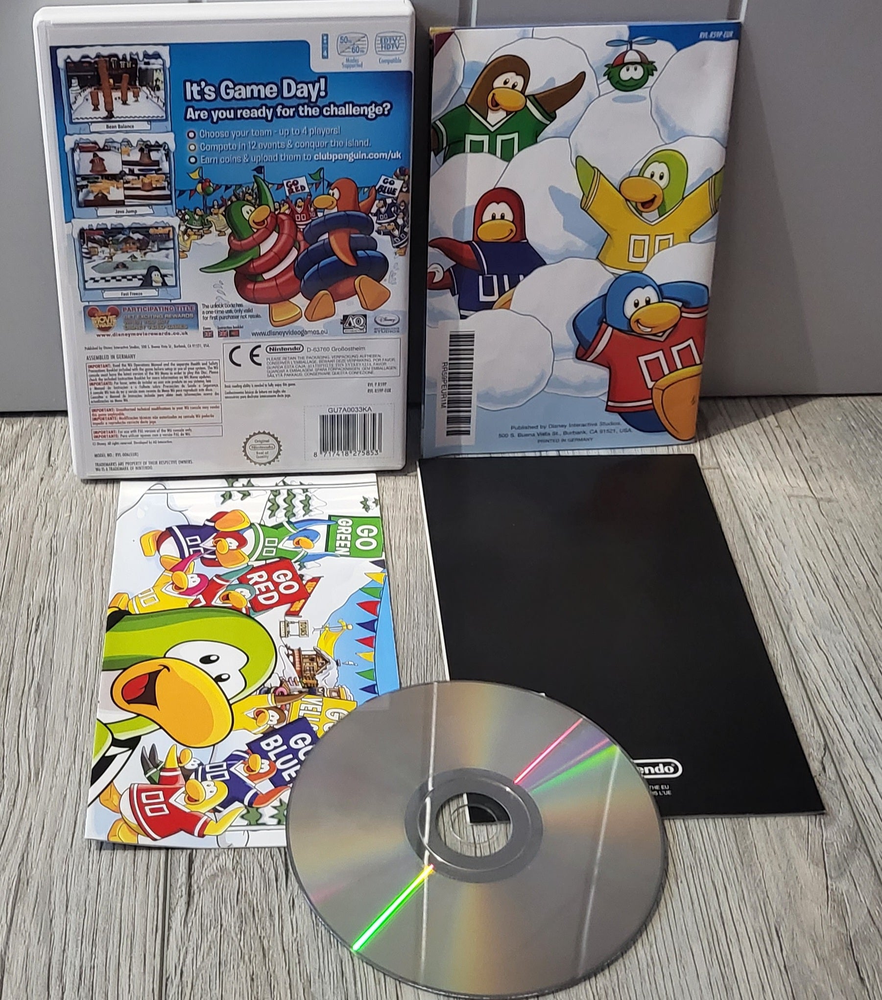 Disney Club Penguin Game Day with Poster Nintendo Wii Game – Retro Gamer  Heaven