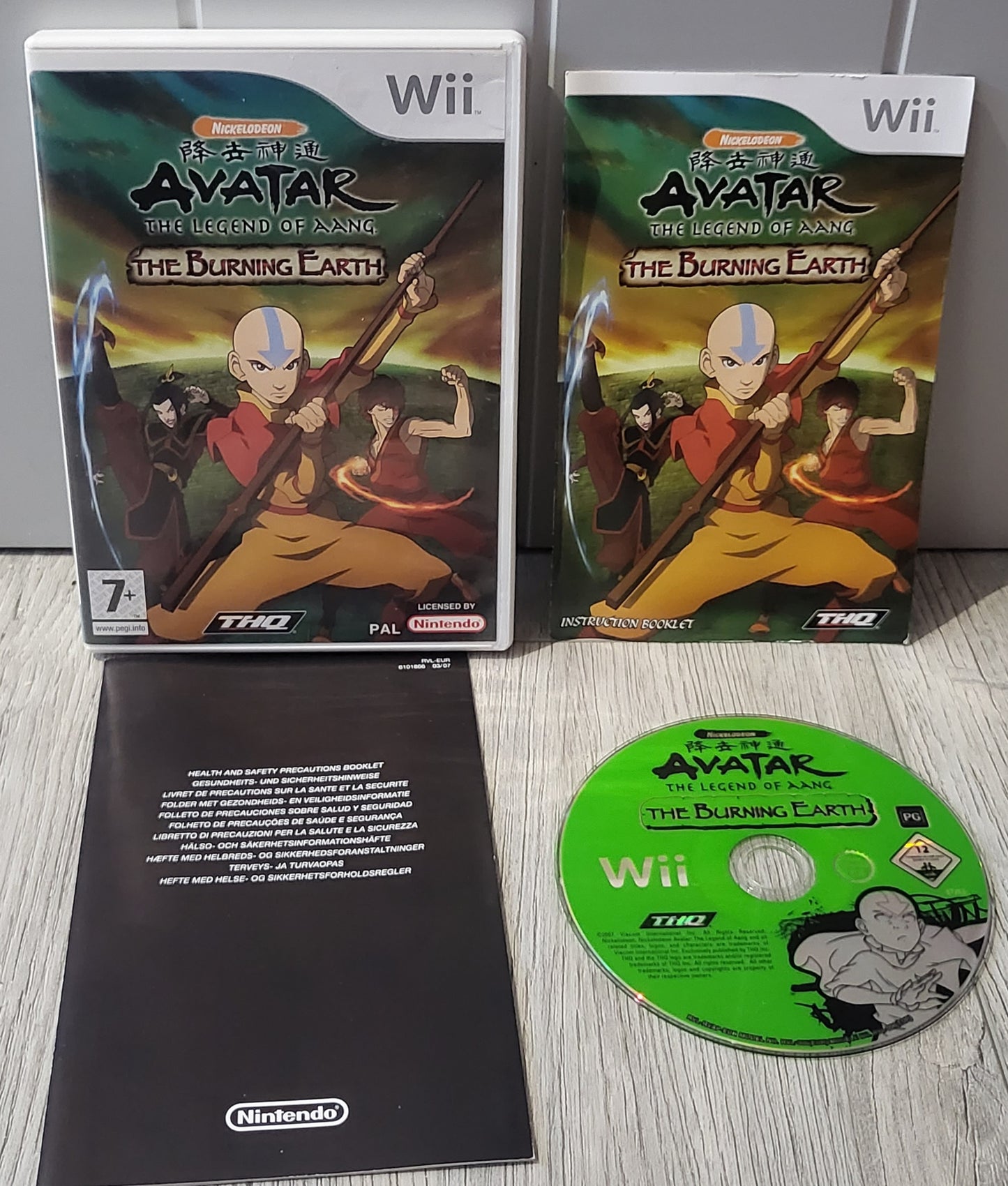 Avatar the Legend of Aang the Burning Earth Nintendo Wii