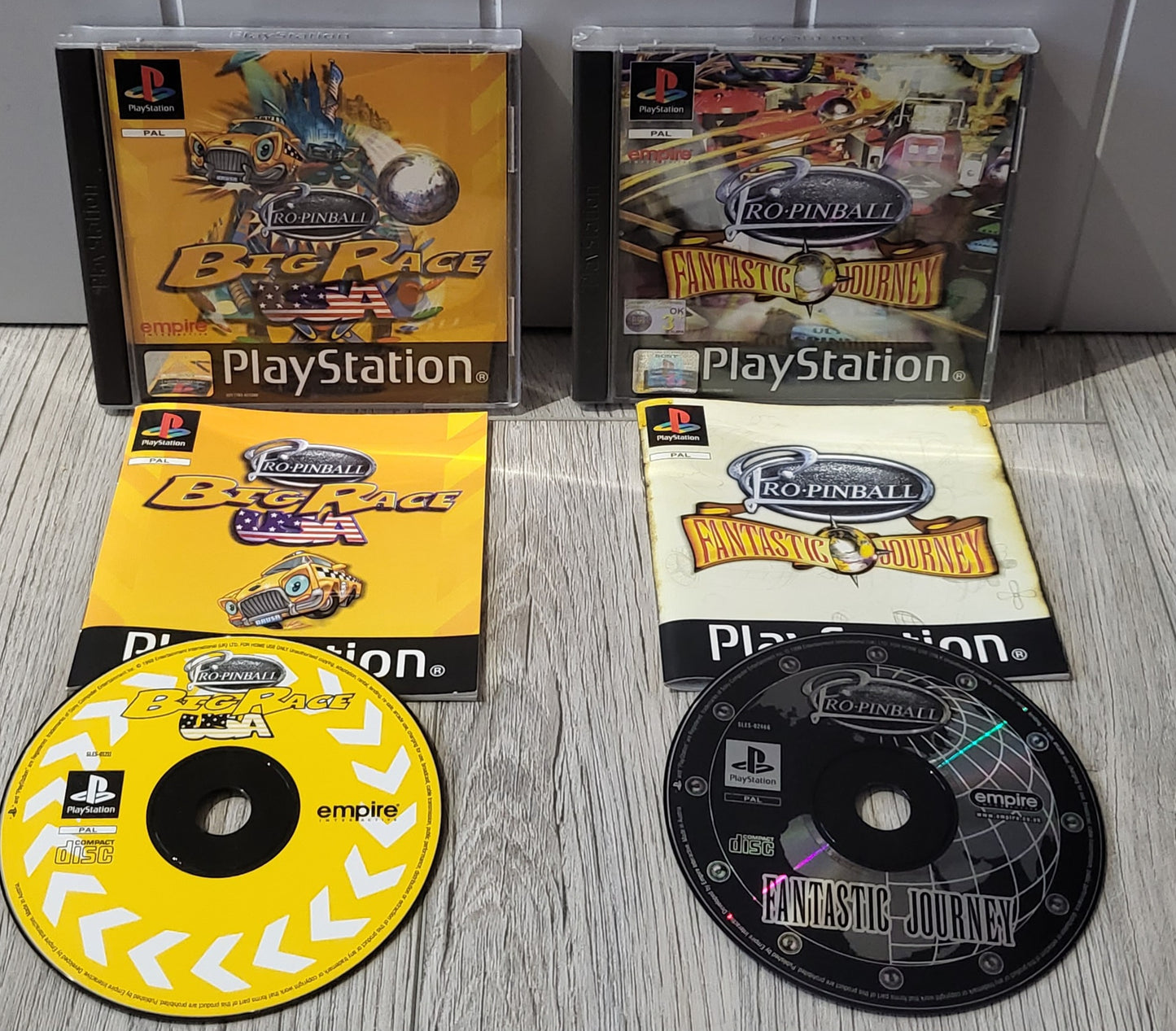 Pro Pinball Big Race USA & Fantastic Journey Sony Playstation 1 (PS1)