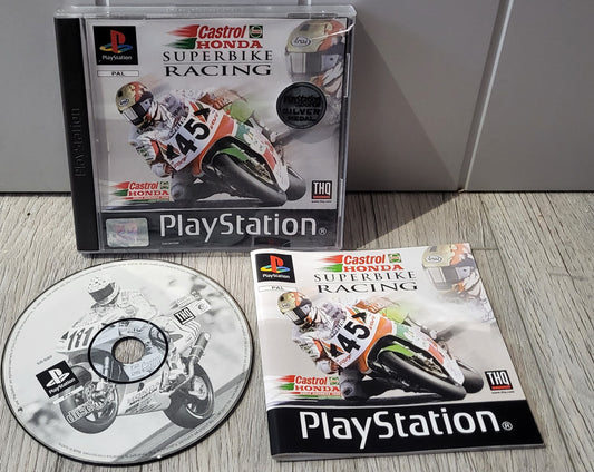 Castrol Honda Superbike Racing Sony Playstation 1 (PS1) Game