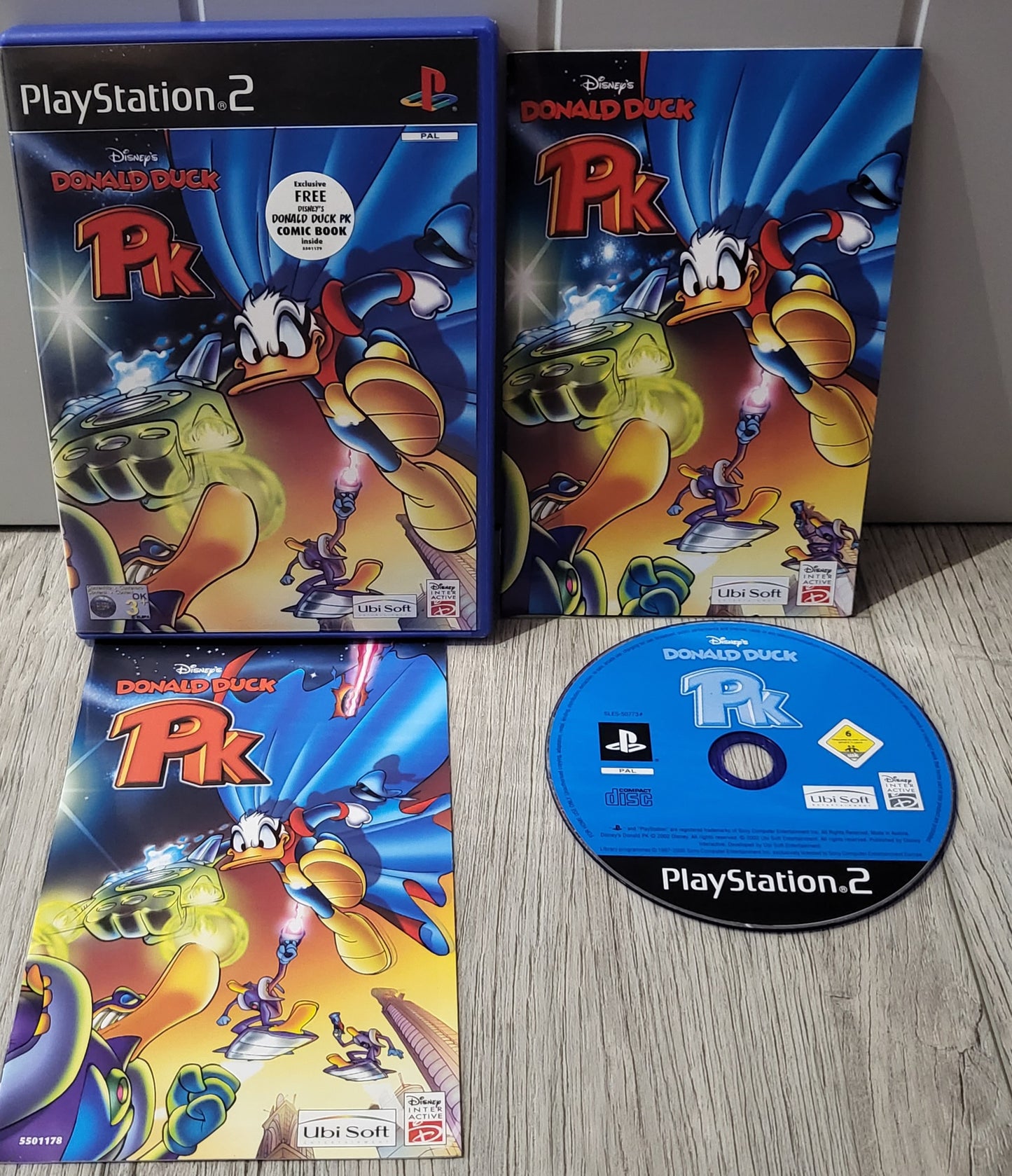 Donald Duck PK with Comic Book Sony Playstation 2 (PS2)