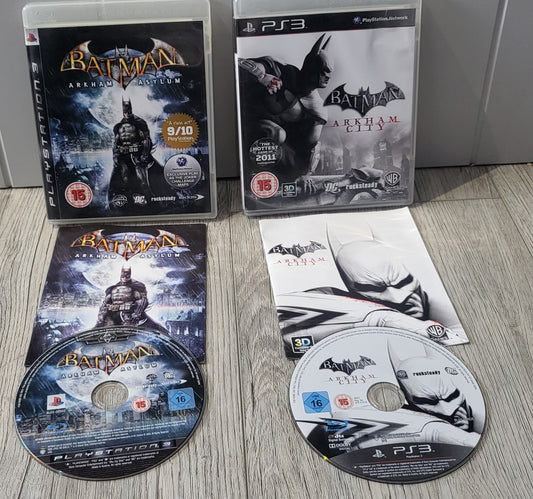 Batman Arkham Asylum & City Sony Playstation 3 (PS3) Game Bundle