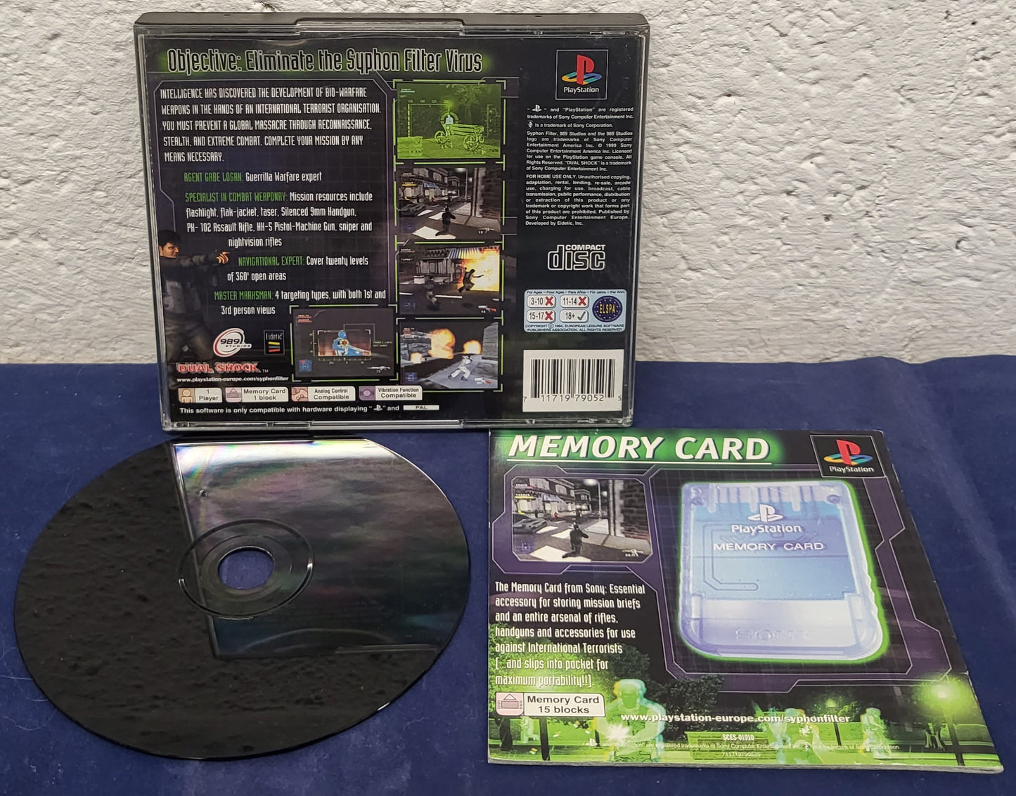 Syphon Filter Sony Playstation 1 (PS1) Game
