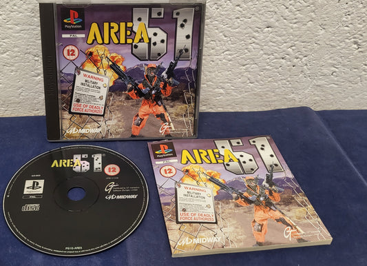 Area 51 RARE Black Label Sony Playstation 1 (PS1)