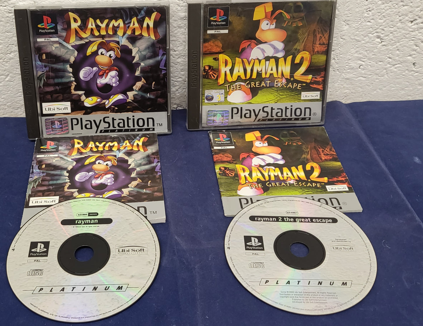 Rayman 1 & 2 Sony Playstation 1 (PS1)