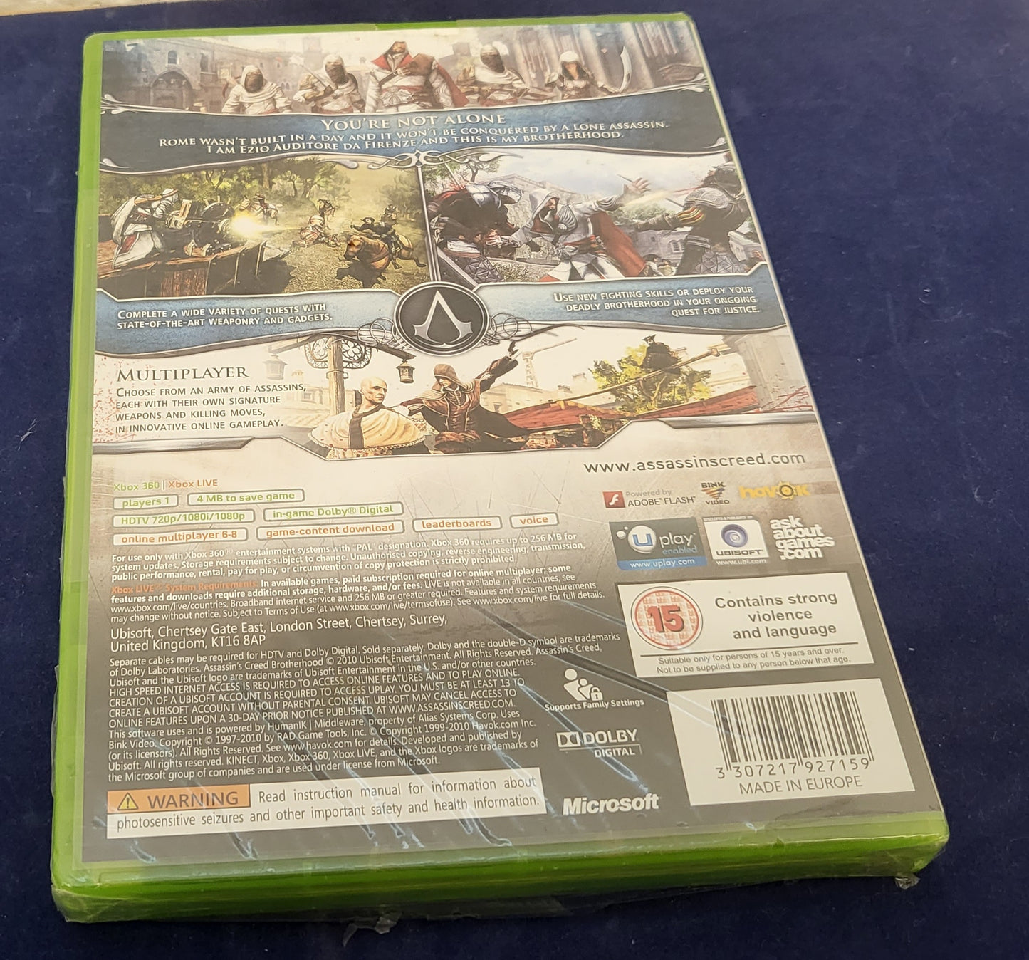 Brand New and Sealed Assassin's Creed Brotherhood Microsoft Xbox 360