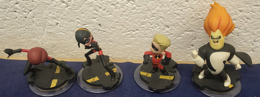 The Incredibles x4 Disney Infinity Characters