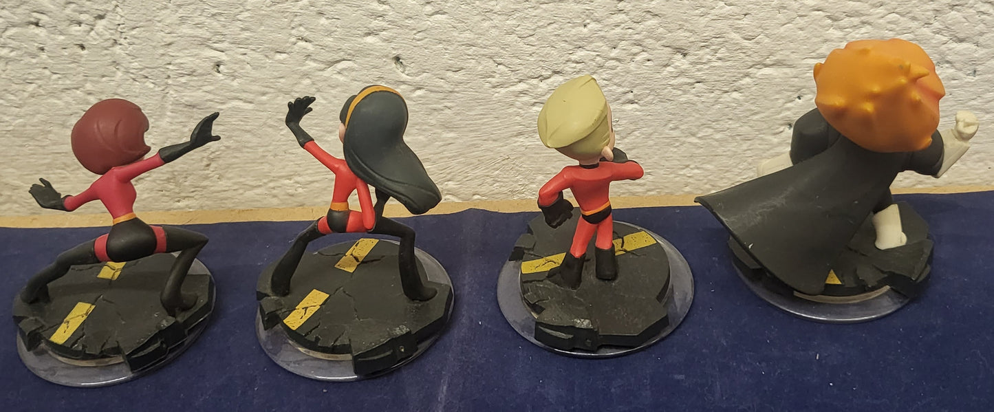 The Incredibles x4 Disney Infinity Characters