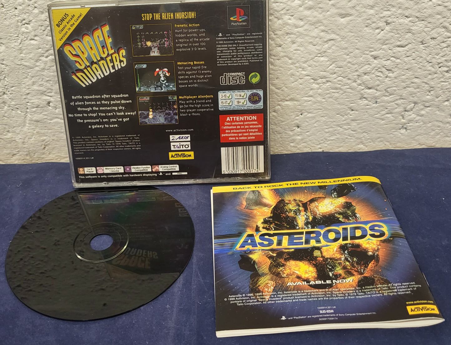 Space Invaders Sony Playstation 1 (PS1)