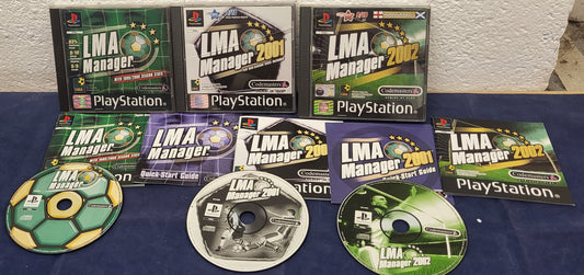 LMA Manager x 3 Sony Playstation 1 (PS1) Game Bundle