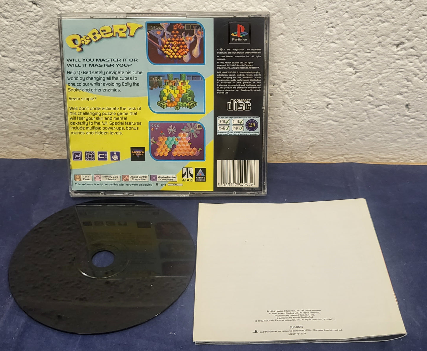 Q*Bert Sony Playstation 1 (PS1) Game