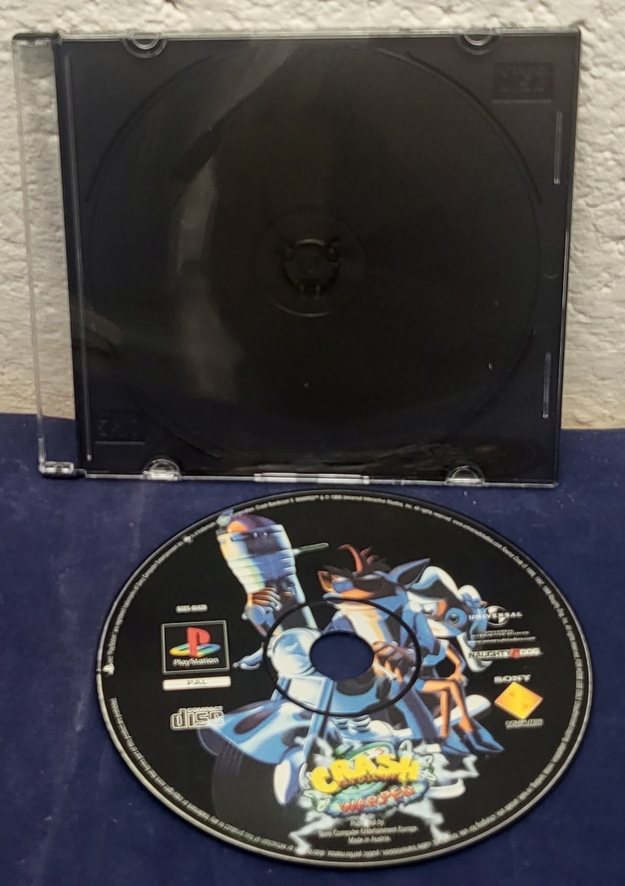 Crash Banicoot 3 Warped Sony Playstation 1 (PS1) Game Disc Only