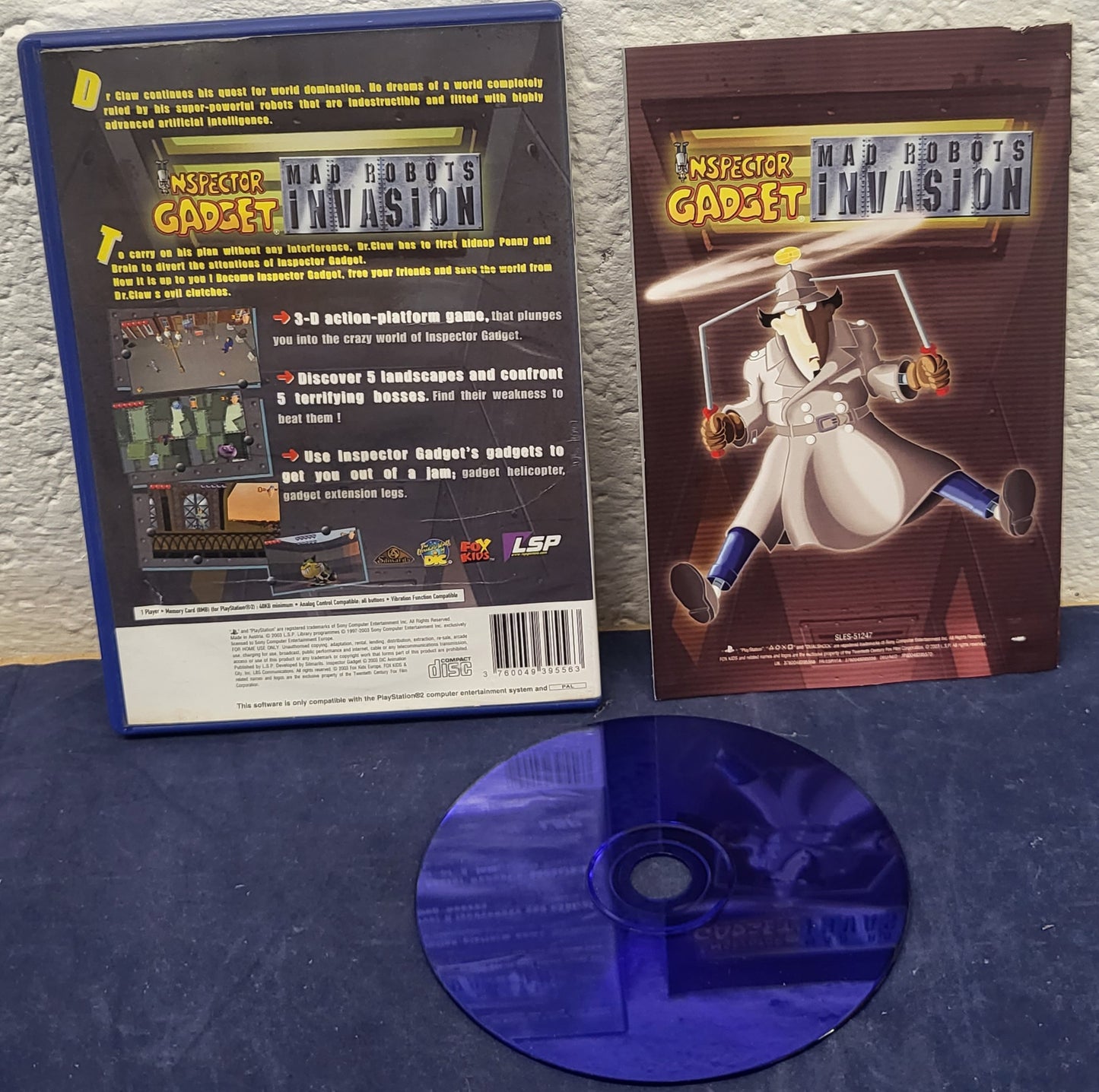 Inspector Gadget Mad Robots Invasion Sony Playstation 2 (PS2)